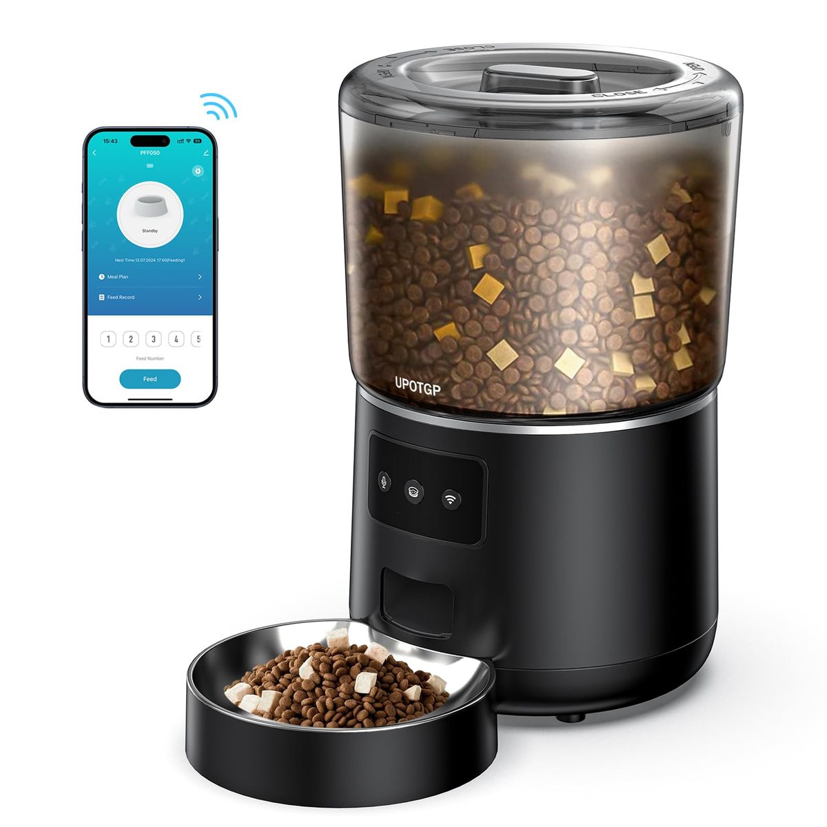 Automatic Pet Feeder 4L (Portion & Schedule)