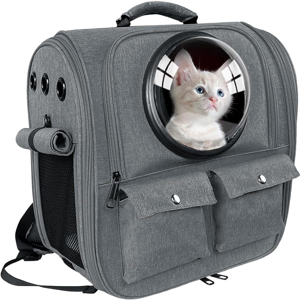 Bubble/Space-Capsule Pet Carrier Backpack (Expandable)