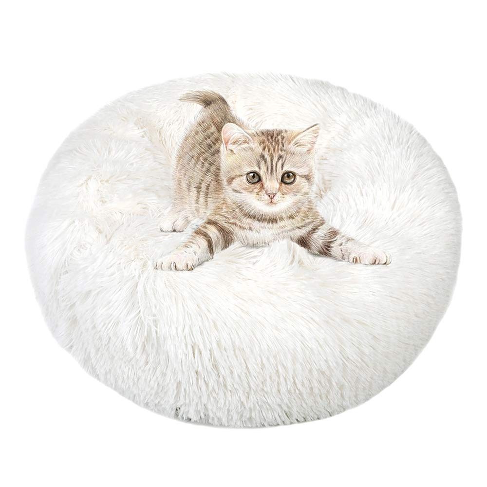 Calming Plush Donut Pet Bed