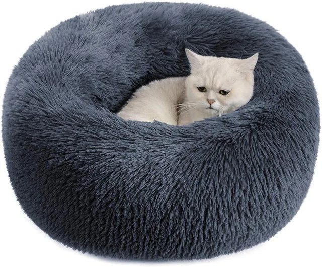 Calming Plush Donut Pet Bed