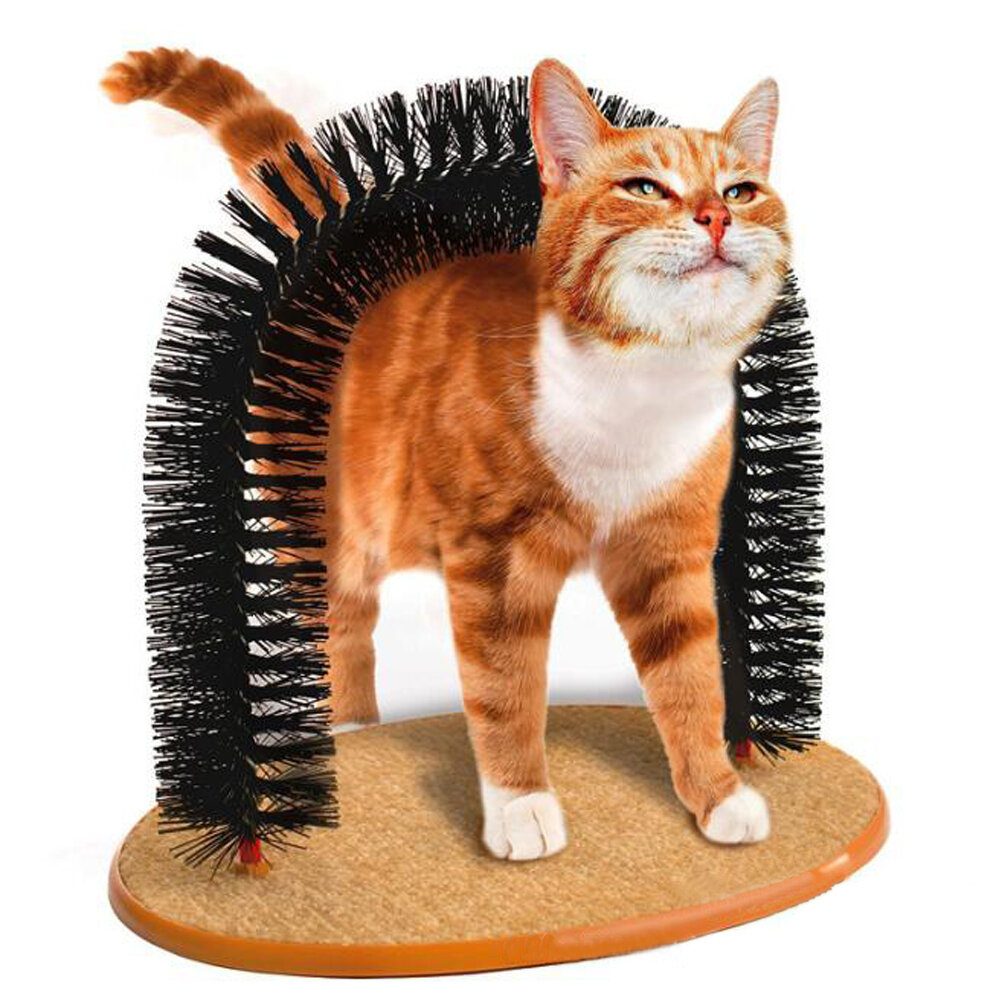 Self-Grooming Cat Wash Station & Arch Brush