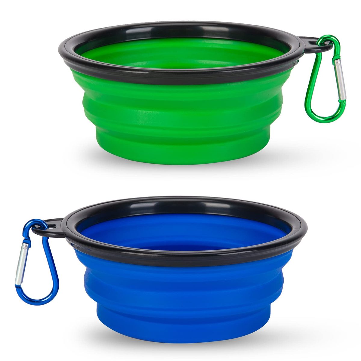 Collapsible Silicone Travel Bowls (2-Pack)