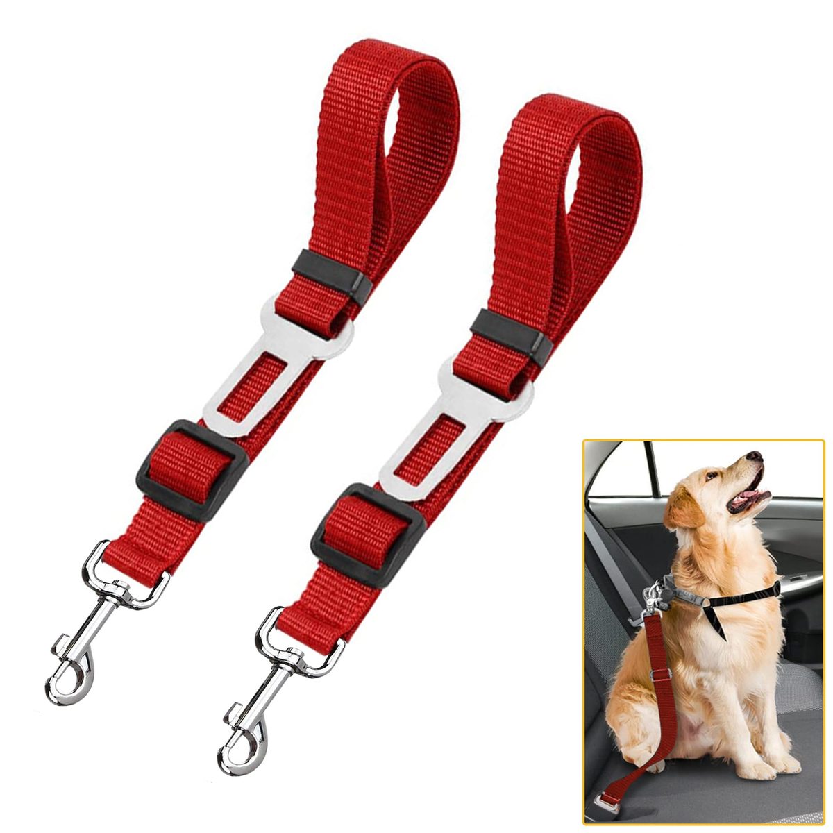 Dog Seat Belt Clip (2-Pack)