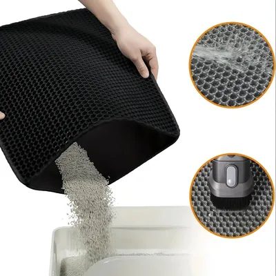 Honeycomb Cat Litter Mat (EVA, Large)
