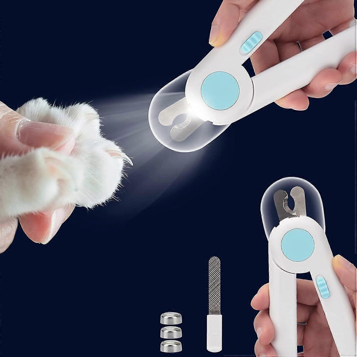Pet Nail Clipper with LED Light