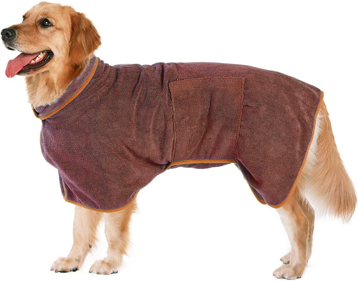 Microfiber Dog Bathrobe
