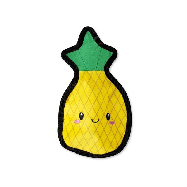 Pineapple 2-in-1 Squeaky Plush Dog Toy