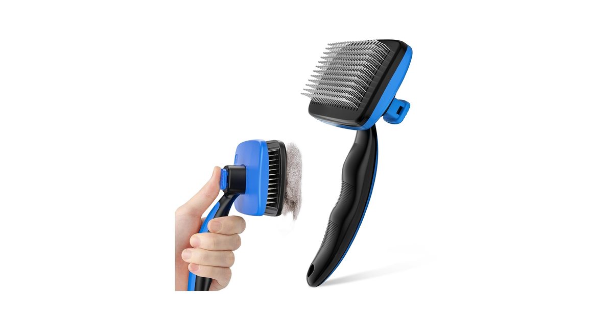 Self-Cleaning Slicker Brush