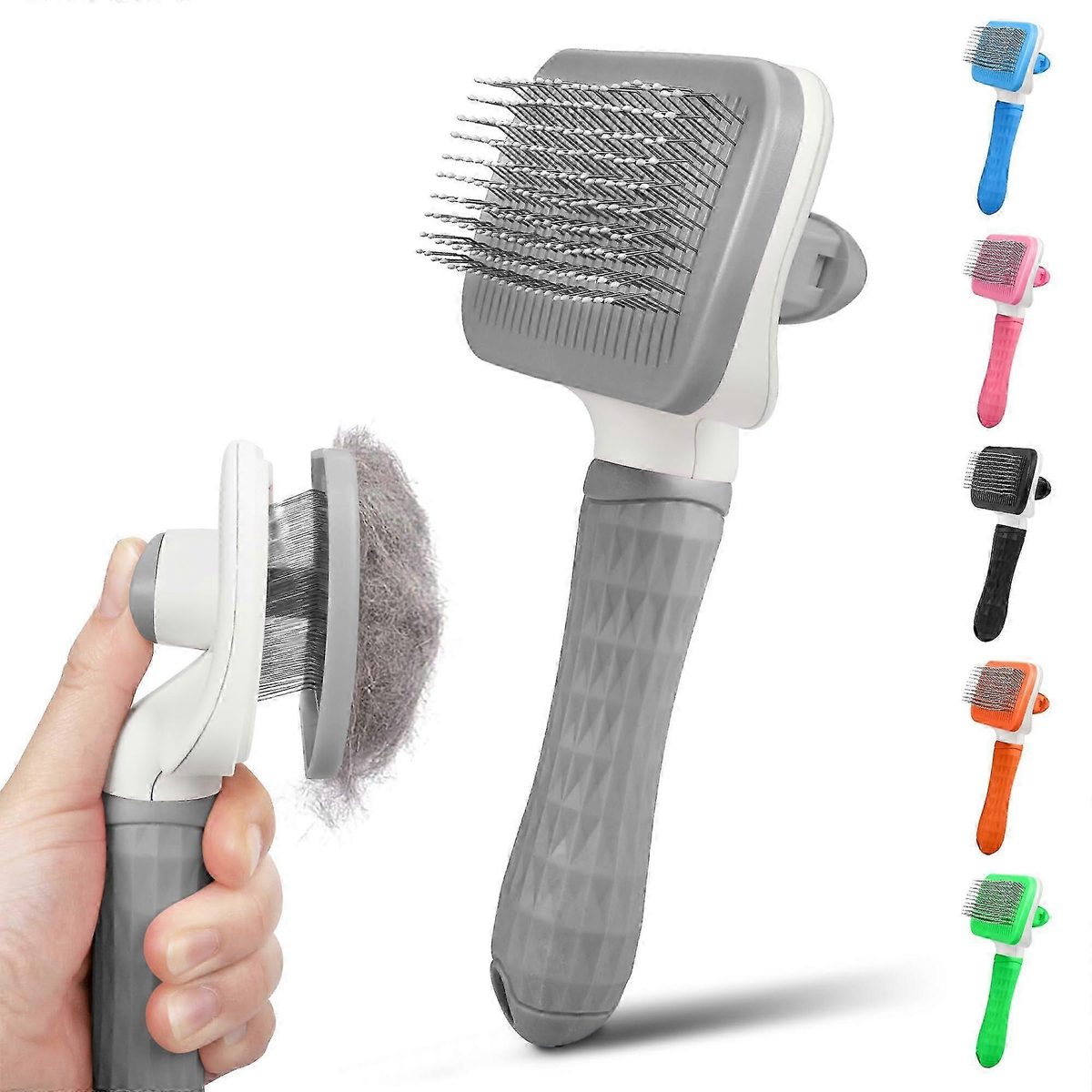 Self-Cleaning Slicker Brush